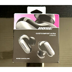 Bose QuietComfort Ultra Wireless Bluetooth Earbuds Black with All Components